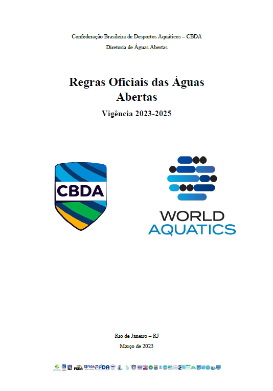 Regras Oficiais das Águas Abertas Vigência   2023-2025